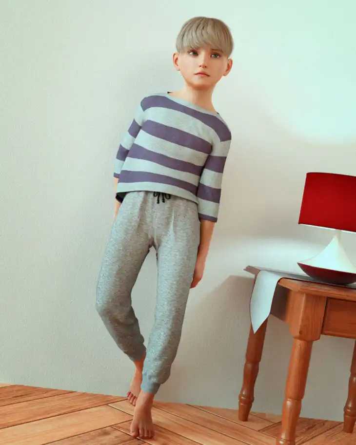 dForce Tshirt & Pants for G3M & G8M_DAZ3DDL