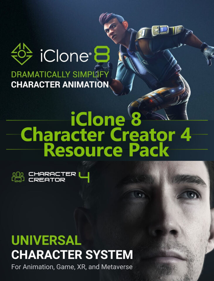 iClone 8 + Character Creator 4 + Resource Pack Bundle_DAZ3D下载站
