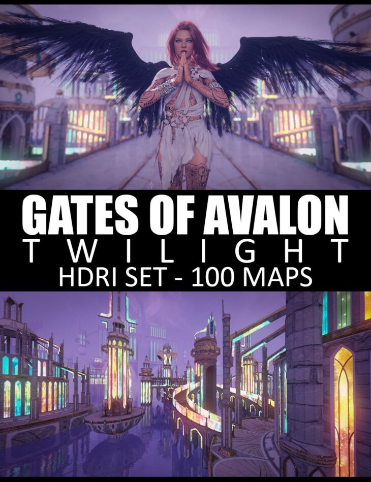 100 HDRIs Gates of Avalon – Twilight_DAZ3D下载站