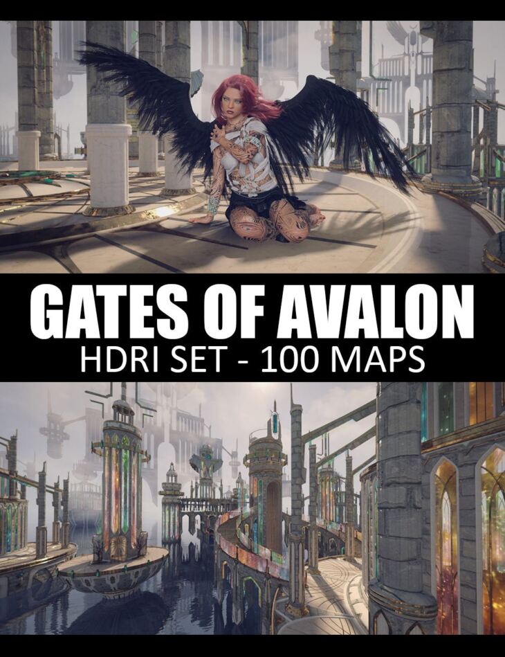 100 HDRIs Gates of Avalon_DAZ3D下载站