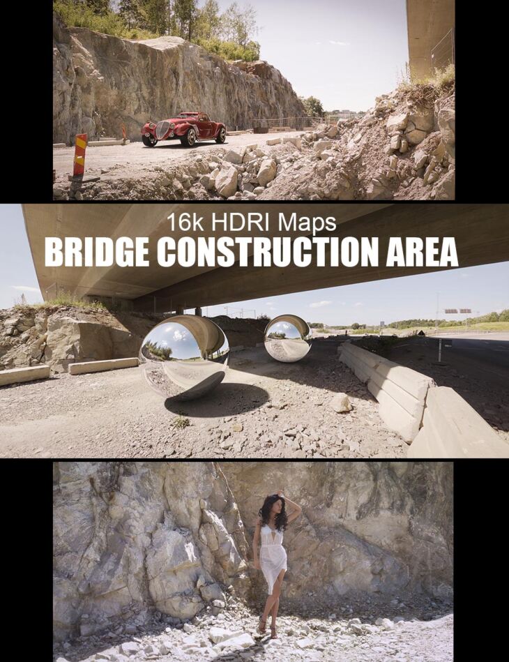 16k HDRI Maps – Bridge Construction Area_DAZ3DDL