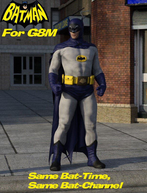 1960’s Batman Outfit For G8M_DAZ3D下载站