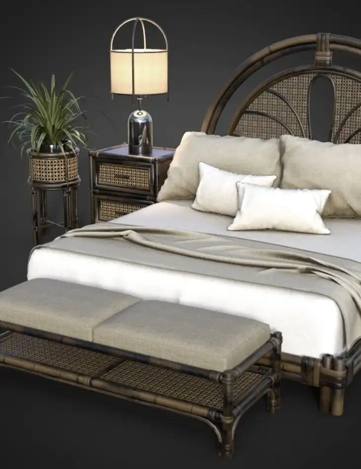 B.E.T.T.Y. Rattan Bedroom_DAZ3DDL