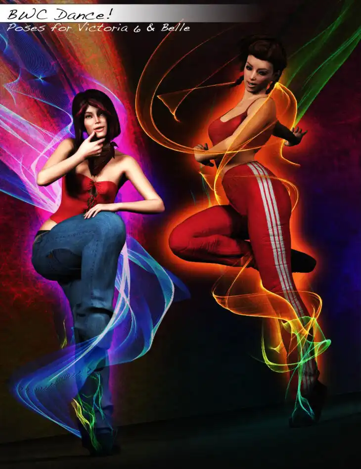 BWC – Dance! Poses for Victoria 6 and Belle 6_DAZ3DDL