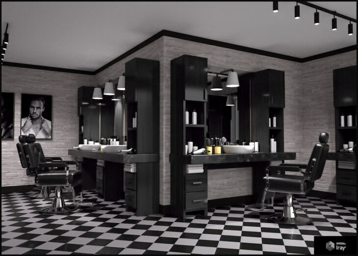 Barber Shop for Poser and DS_DAZ3D下载站