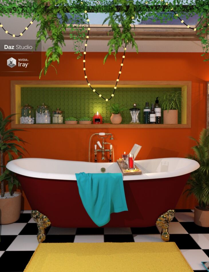 Boho Cottage: The Bathroom_DAZ3DDL