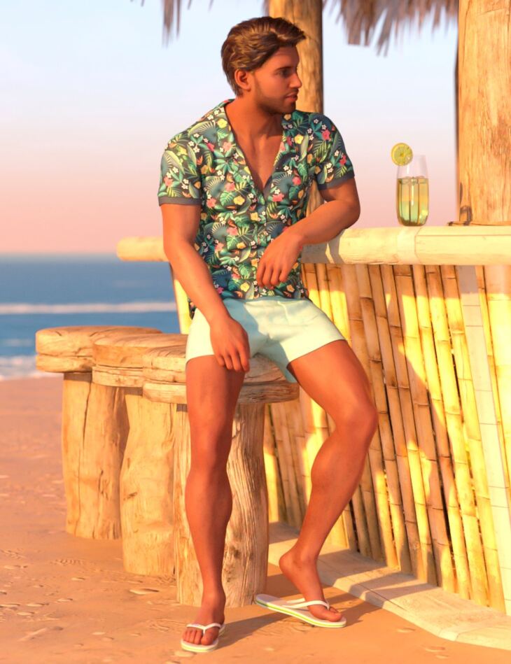 Chasing Summer II dForce Outfit for Genesis 8.1 Males_DAZ3DDL