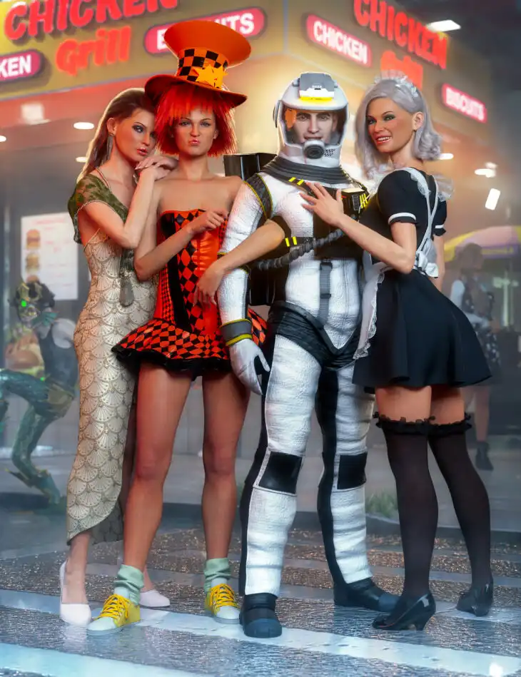 Costume Party Bundle_DAZ3D下载站