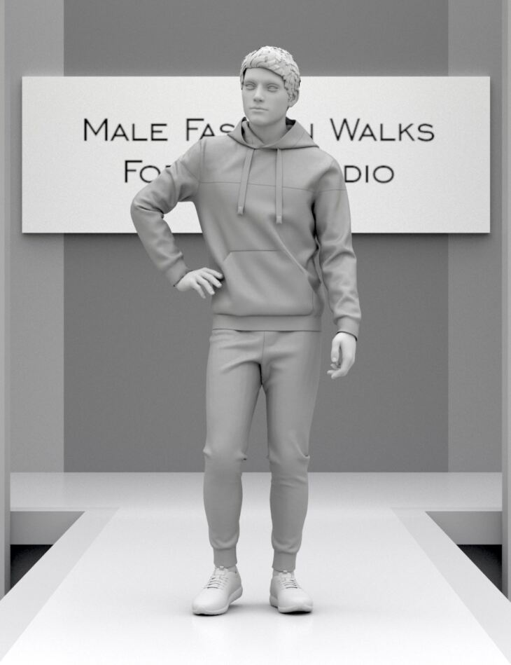 Fashion Walks for Genesis 8 and 8.1 Males_DAZ3D下载站