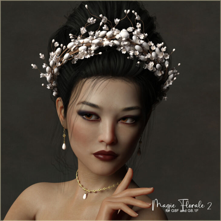 Magie Florale 2 for G8 and G8.1 Females_DAZ3D下载站