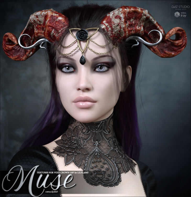 Muse Textures for Void Crown G8F_DAZ3D下载站