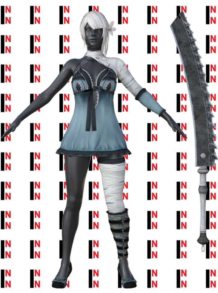 Nier Kaine Outfit For Genesis 8 Female_DAZ3D下载站