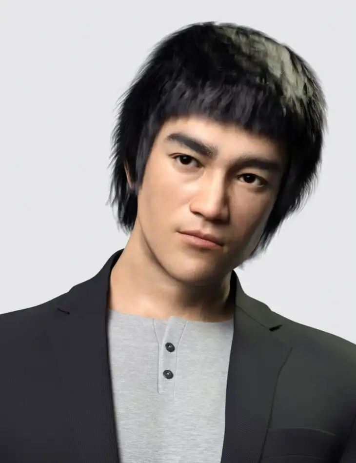 PS Loong Hair for Genesis 8 and 8.1 Male_DAZ3D下载站
