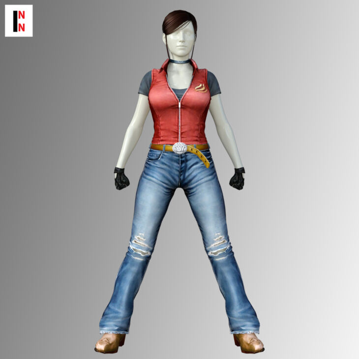 RE Claire CV Outfit for Genesis 8 Female_DAZ3D下载站