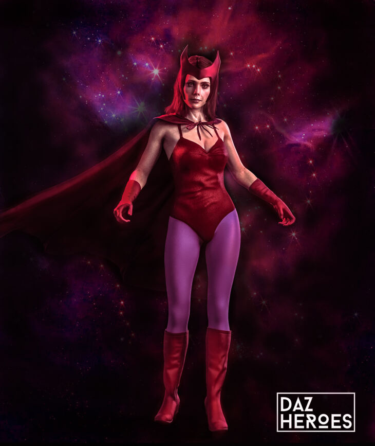 Scarlet Witch for Daz3D Genesis 8.1_DAZ3D下载站