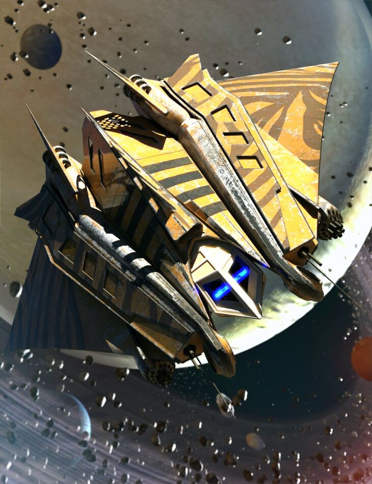 Sci-Fi Spaceship: Judgement_DAZ3D下载站