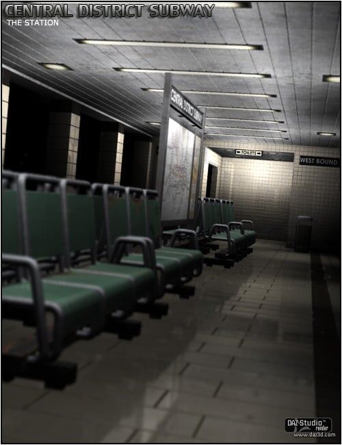 The Central District Subway Station & Add-ons_DAZ3D下载站