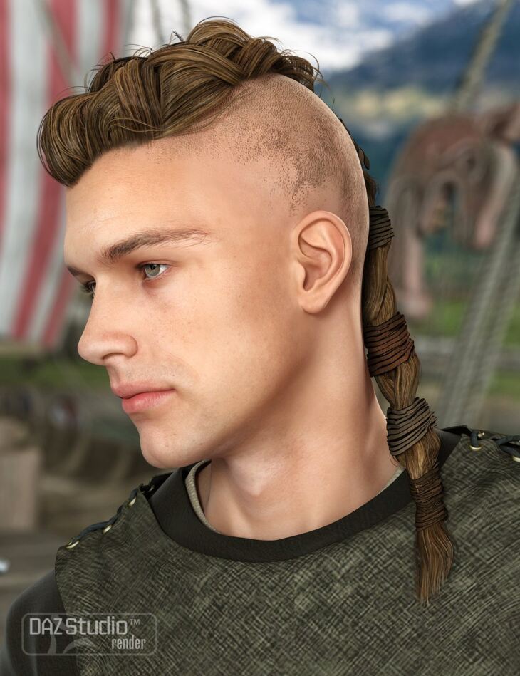 Viking Male Hair for Genesis and Genesis 2 Male(s) & Colors_DAZ3DDL