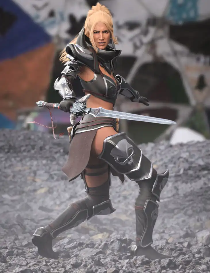 dForce Retaliation Outfit for Genesis 8.1 Females Bundle_DAZ3D下载站