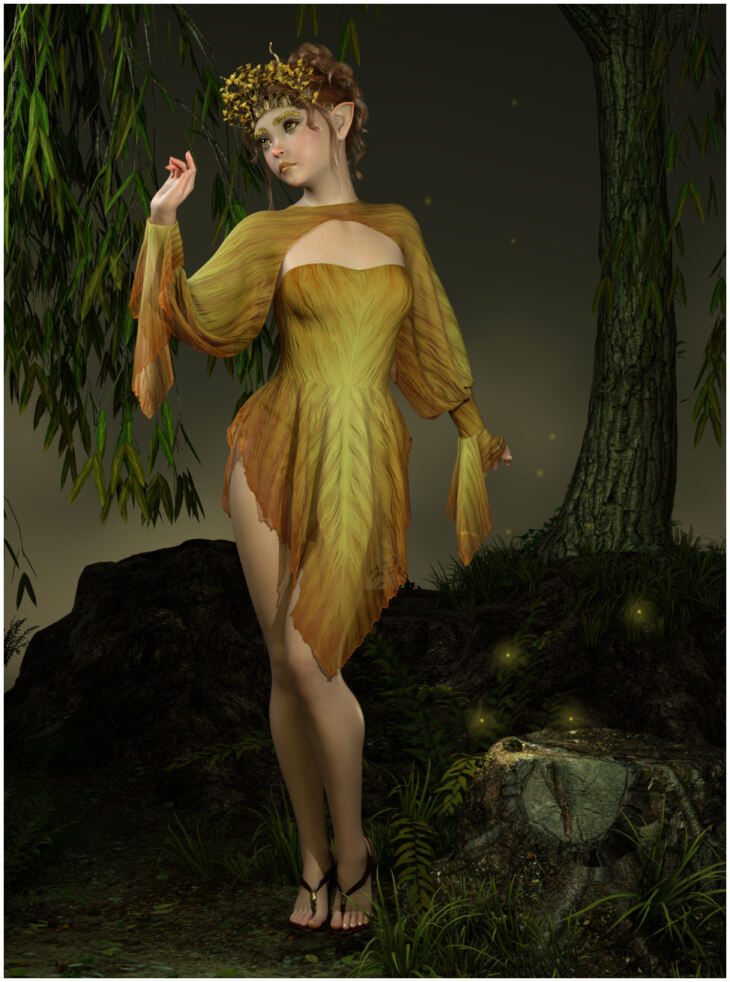 dForce – Twiglet Outfit for G8F and G8.1F_DAZ3DDL