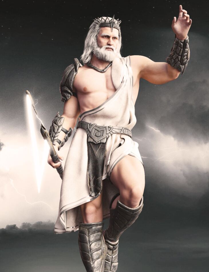 dForce Zeus War Set for Genesis 8 and 8.1 Male_DAZ3D下载站