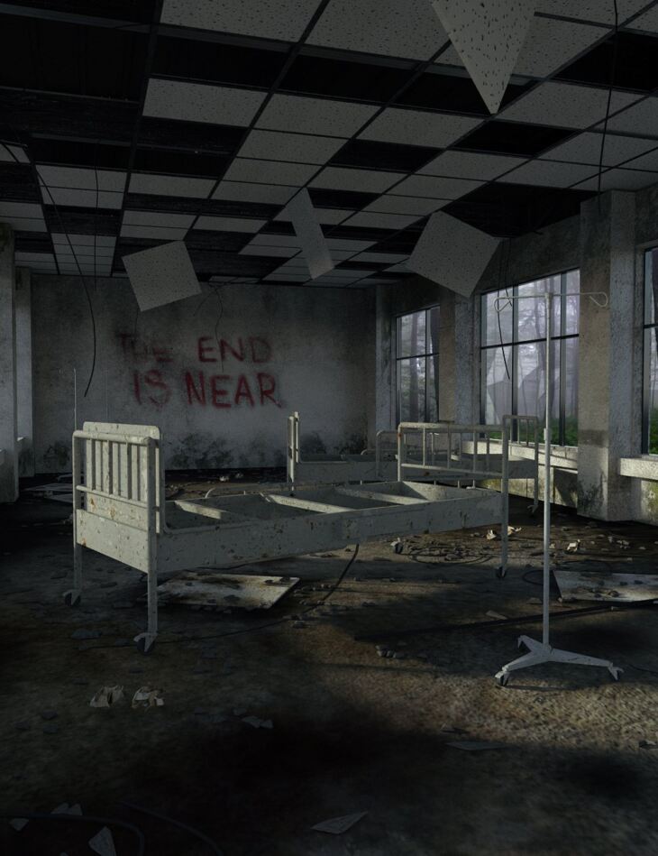 Abandoned Hospital Room_DAZ3D下载站