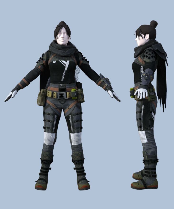 Apex Legends Wraith Outfit For Genesis 8 Female_DAZ3D下载站