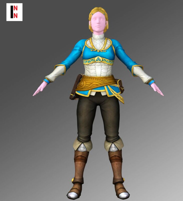 BOTW Zelda Outfit For Genesis 8 Female_DAZ3D下载站