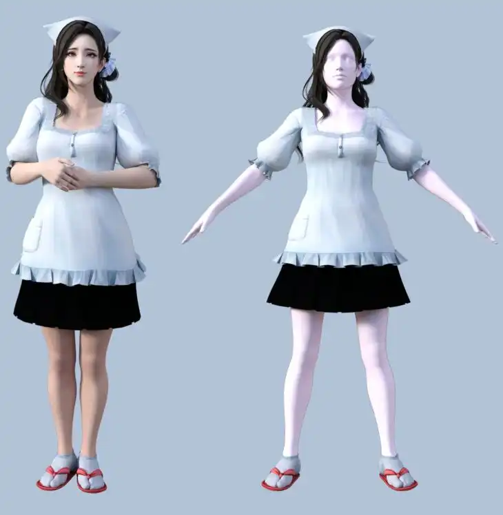 DOA Sayuri Appron Outfit For Genesis 8 Female_DAZ3DDL