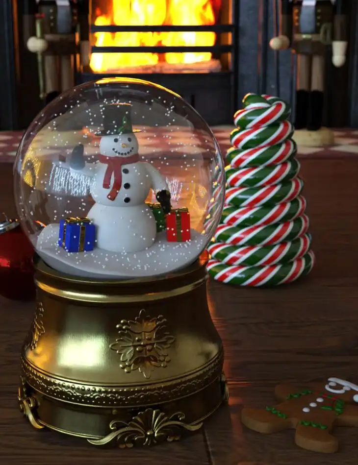 Festive Snow Globe_DAZ3DDL