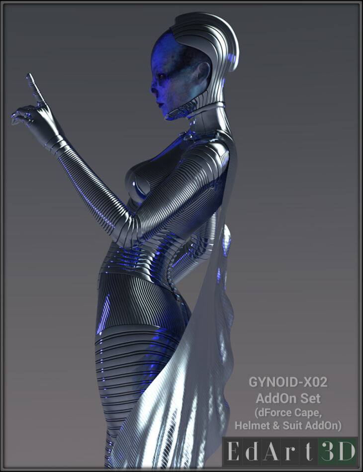 Gynoid X02 for G8F AddOn Set_DAZ3D下载站