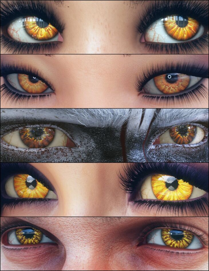 MMX Beautiful Eyes 11 for Genesis 3, 8, and 8.1_DAZ3D下载站
