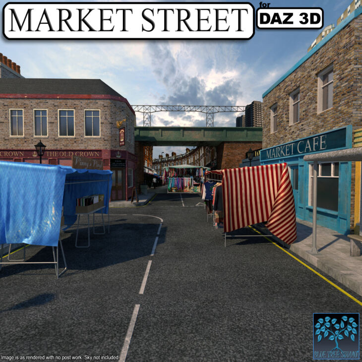 Market Street for DAZ_DAZ3D下载站
