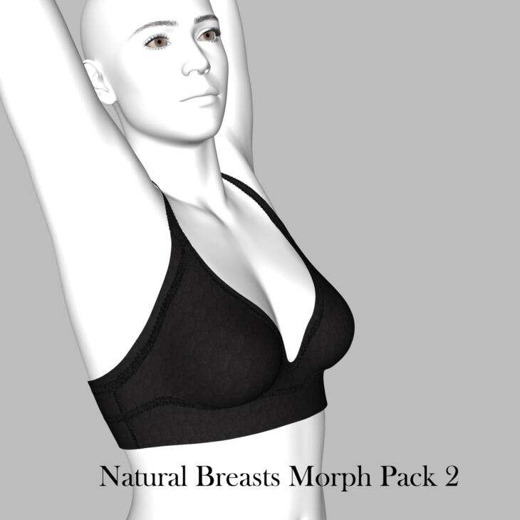 Natural Breast Morph for Genesis 9 Pack 2_DAZ3D下载站