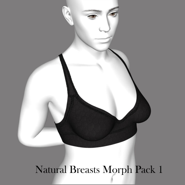 Natural Breast Morph for Genesis 9_DAZ3D下载站