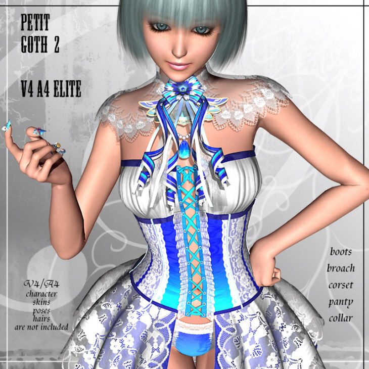 Petit Goth 2 V4/A4/Elite_DAZ3D下载站