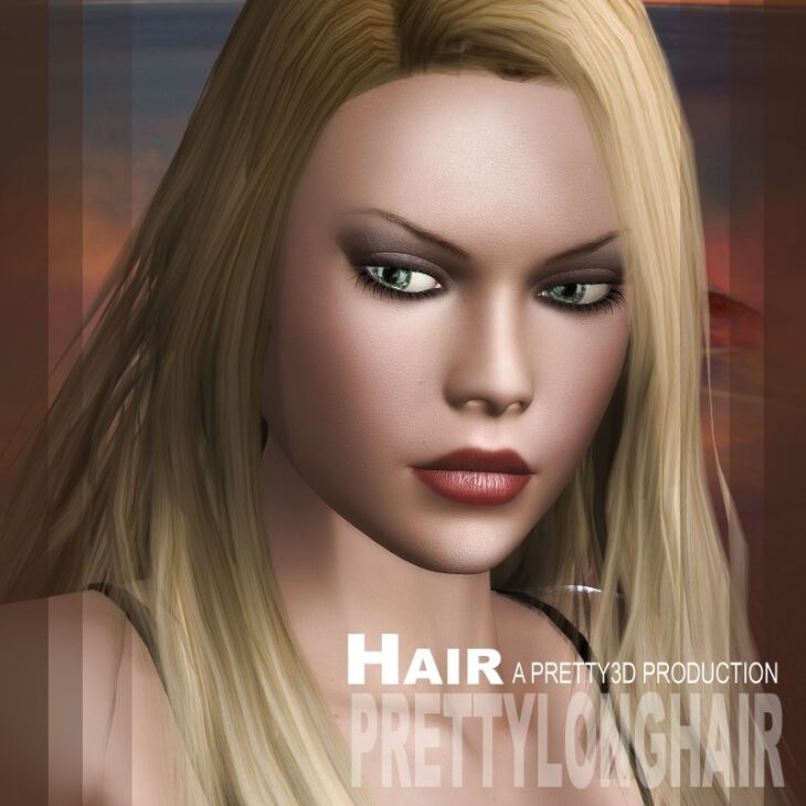 Pretty Long Hair_DAZ3D下载站
