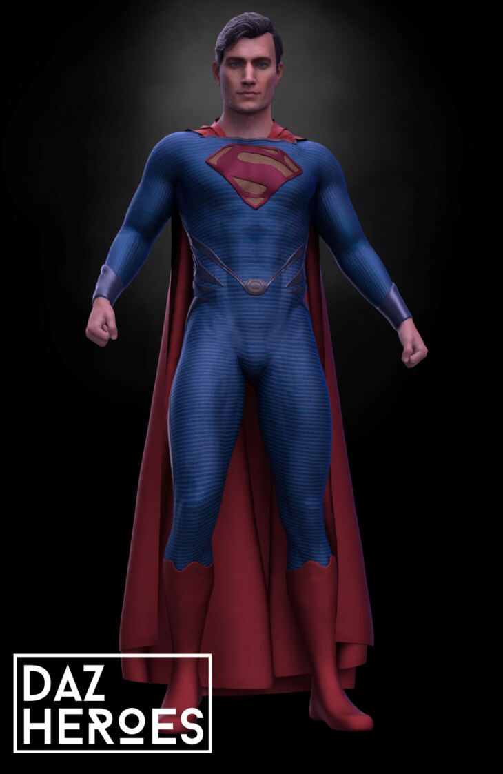 Superman DCEU for Daz 3D Genesis 8_DAZ3DDL