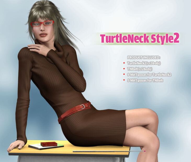 TurtleNeck Style2_DAZ3DDL