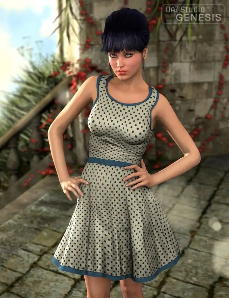 Casual Short Dress_DAZ3DDL