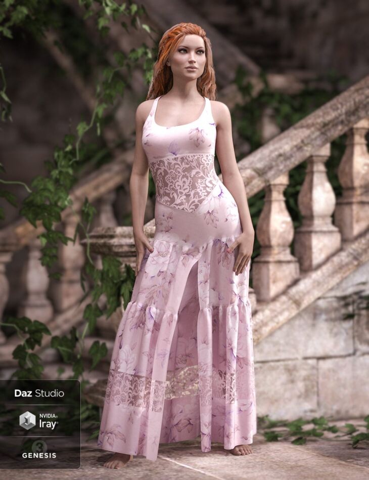 Darling Dress for Genesis 3 and 8 Female(s)_DAZ3DDL