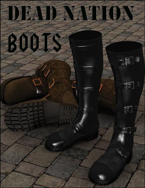 Dead Nation Boots_DAZ3D下载站