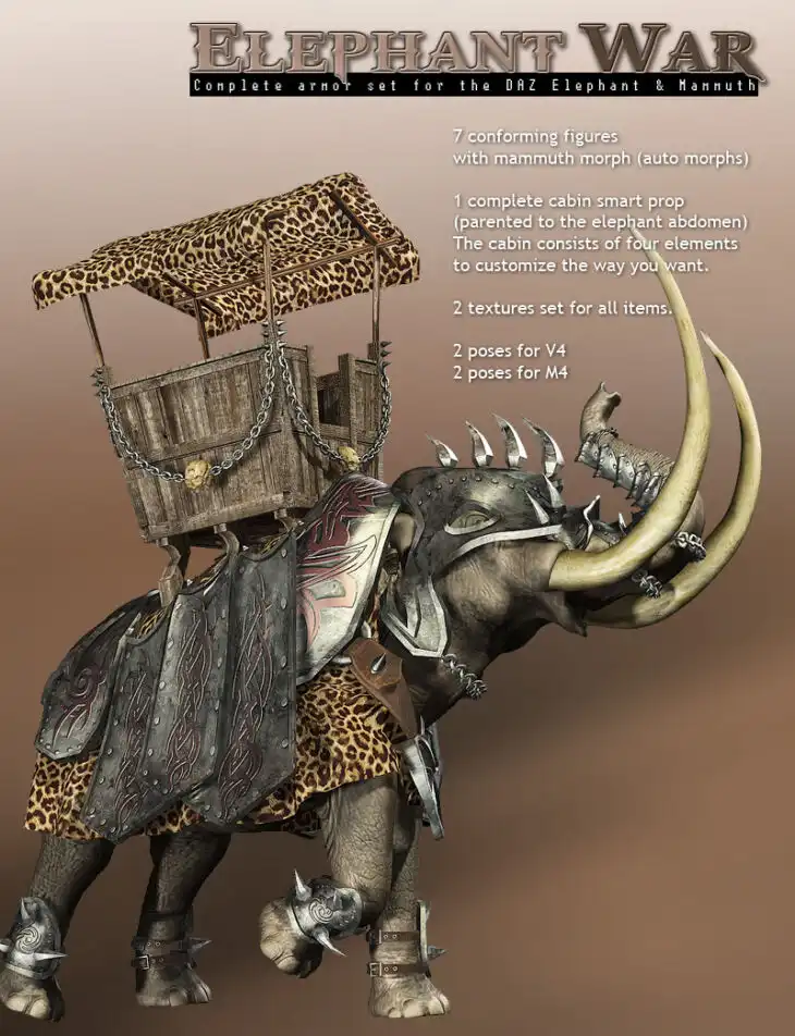 Elephant War_DAZ3D下载站