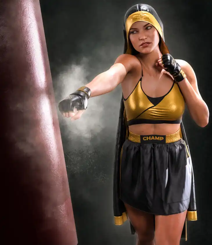 I Can & I Will dForce Outfit for Genesis 8 & 8.1 Female(s)_DAZ3D下载站