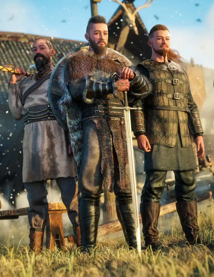 Ivar 9 HD Viking Mega Bundle_DAZ3D下载站