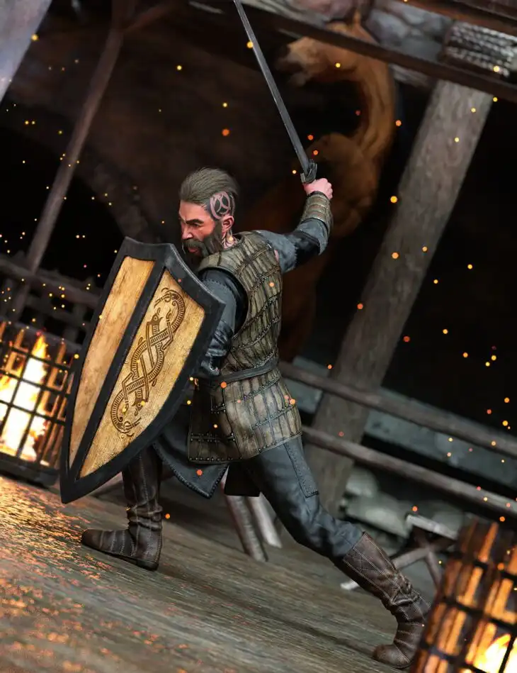 Ivar’s Battle Hierarchical Poses for Ivar 9_DAZ3DDL