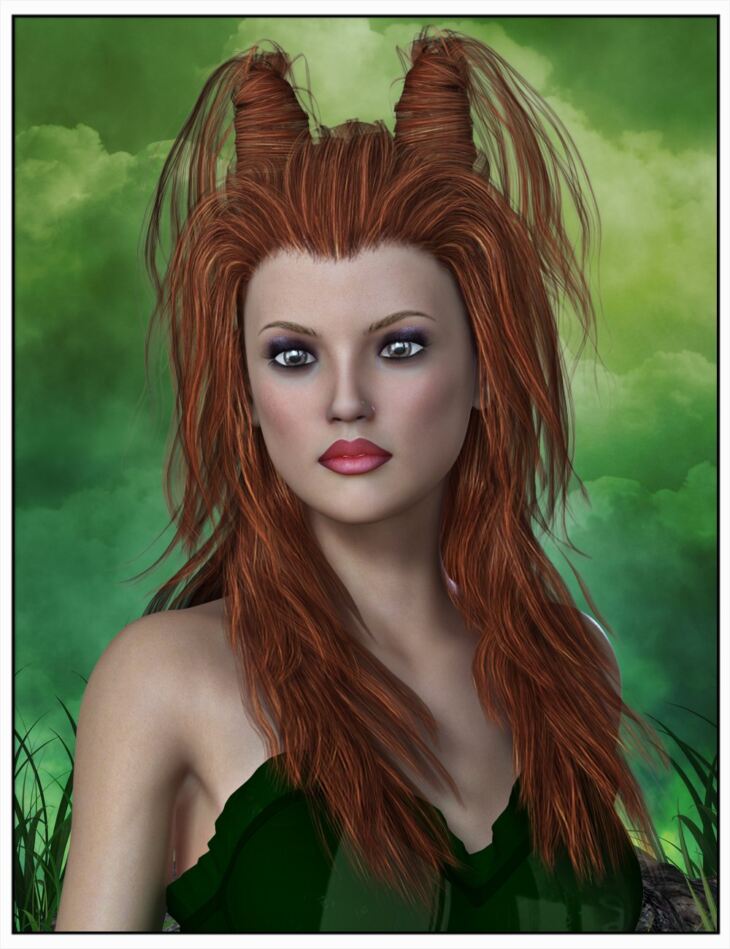 Ivy Hair for Genesis 2 Female(s) and Victoria 4_DAZ3DDL