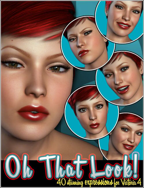 Oh That Look! Expressions for V4_DAZ3D下载站