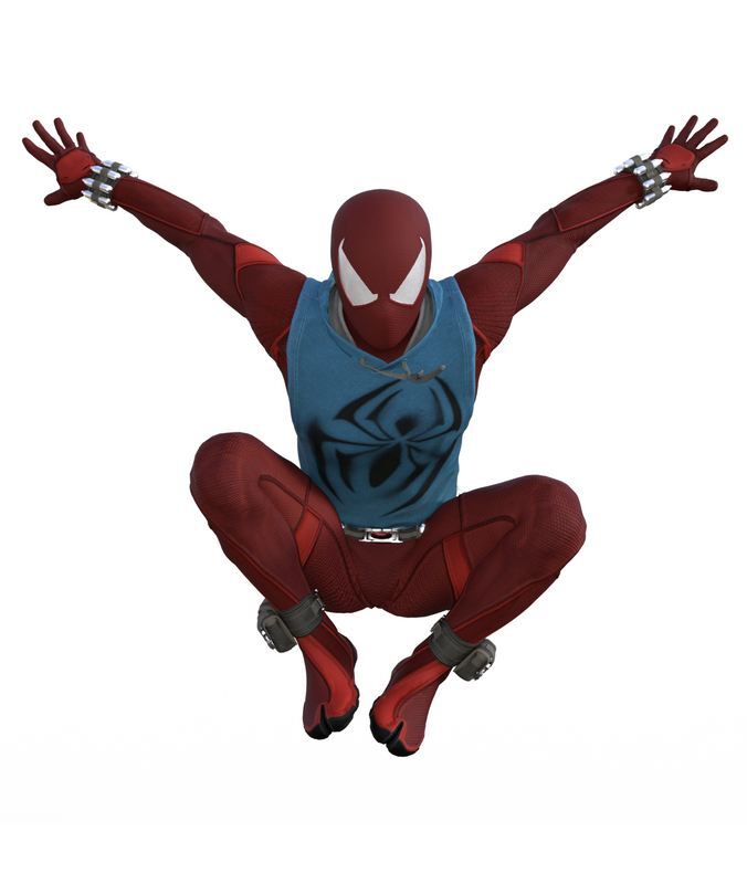 Scarlet Spider (Spider-Man PS4) Outfit For G8M_DAZ3D下载站