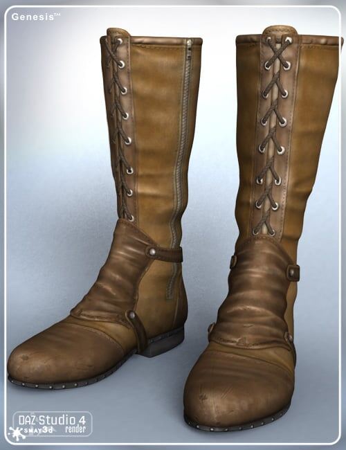 Stalker Girl Boots for Genesis_DAZ3D下载站